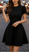 Isabelle | High Neck Belted Dress