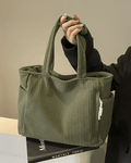 Tilda Tote Bag | Ribbed Design, Spacious Interior, Versatile Use