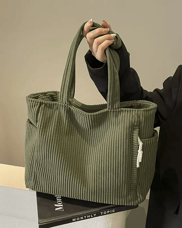 Tilda Tote Bag | Ribbed Design, Spacious Interior, Versatile Use