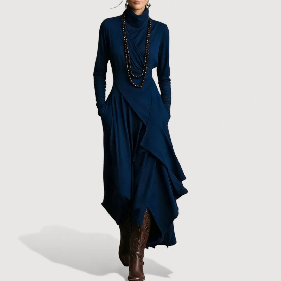 SALLIE – DRAPED MAXI DRESS