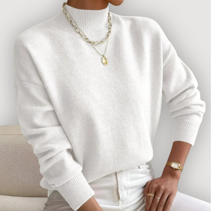 ELARA – CLASSIC MOCK NECK JUMPER