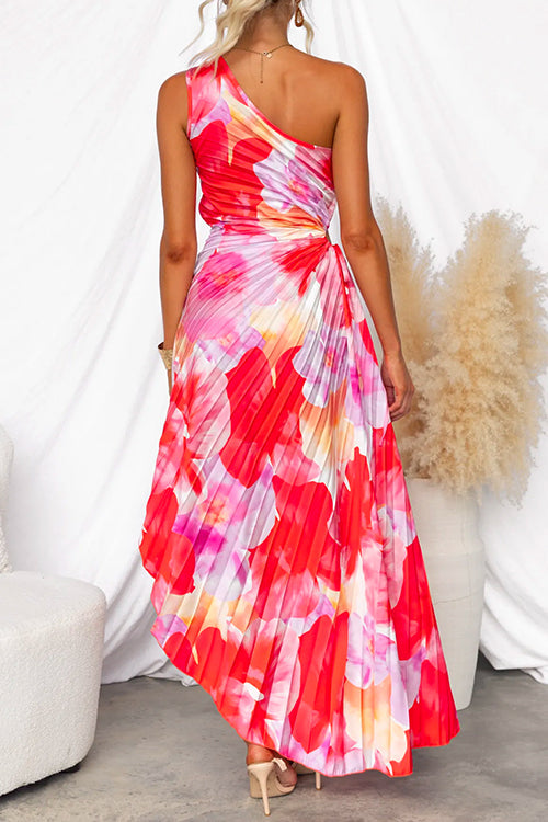LL™ | Yanira One-Shoulder Pleated Dress