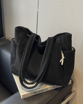 Tilda Tote Bag featuring a stylish ribbed design, spacious interior, and versatile use for everyday activities. - 6