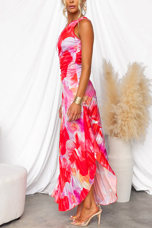 LL™ | Yanira One-Shoulder Pleated Dress