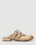 Theodora Mule Heels featuring soft leather material and a comfortable block heel, perfect for stylish and easy wear. - 4
