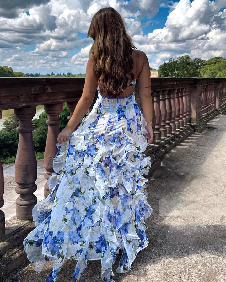 LL™ | Uri | Floral Ruffle Maxi Dress