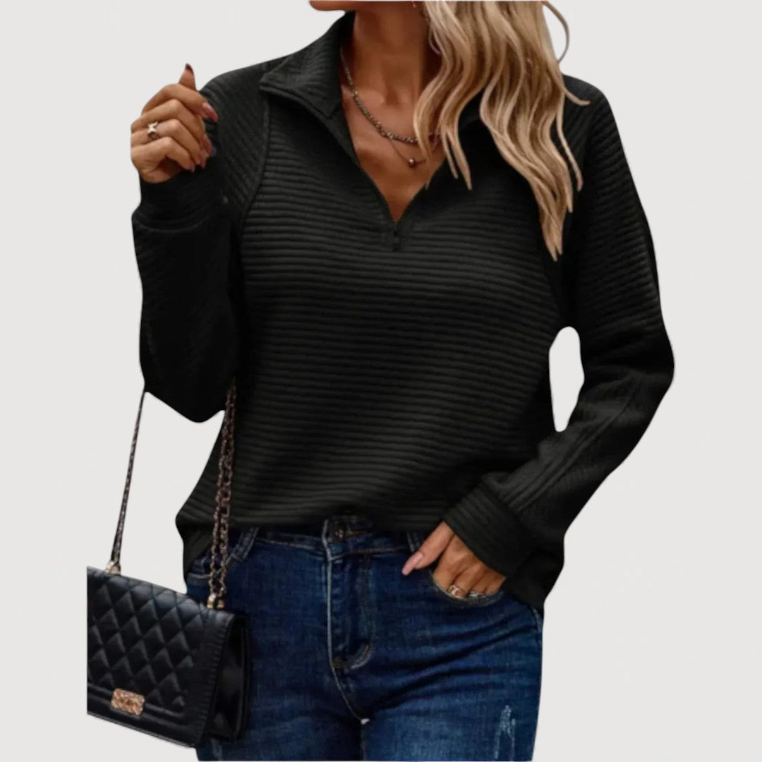 JANA – COSY HALF-ZIP TOP