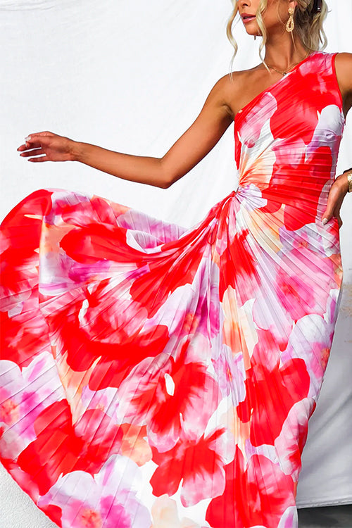 LL™ | Yanira One-Shoulder Pleated Dress