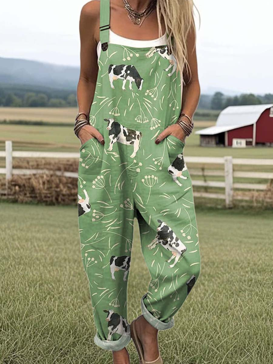 LL™ | Lauren Cow Print Jumpsuit