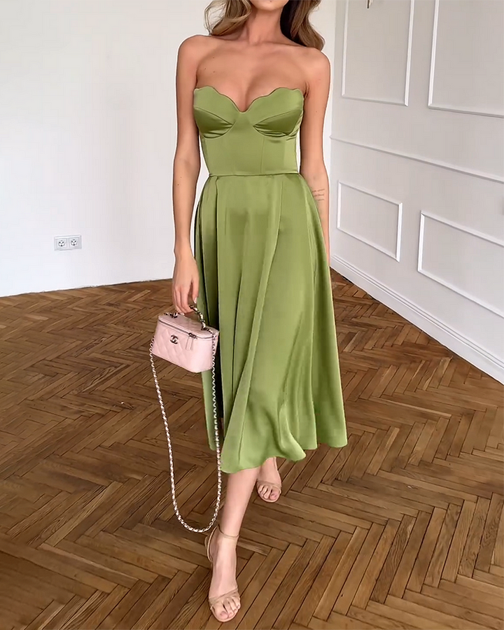 LL™ | Liora | Elegant Strapless Maxi Dress