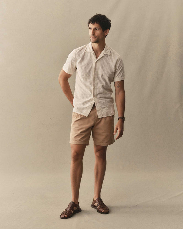 Daxon Shirt | Organic Cotton, Embroidered Stripe