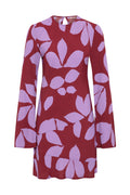 Kora Long Sleeve Mini Dress | Bias Cut, Tiered Panel Detail