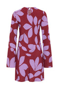 Kora Long Sleeve Mini Dress | Bias Cut, Tiered Panel Detail