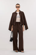 Kora Wide Leg Pants | High Rise, Elastic Waistband, Functional Pockets 0