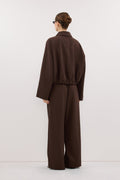 Kora Wide Leg Pants | High Rise, Elastic Waistband, Functional Pockets