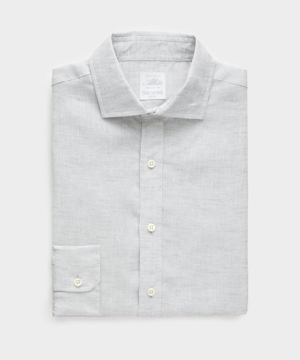 Lino Men's Dress Shirt | 100% Italian Linen, Lightweight, Breathable