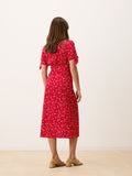 Liora Midi Dress | Floral Print, Slim Fit, V-Neck