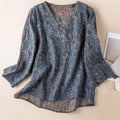 Kairo Crosswrap Blouse | Linen Blend, Asymmetrical Design for Women - 2