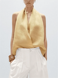 Valienne | Drape Linen Vest