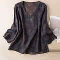 Kairo Crosswrap Blouse | Linen Blend, Asymmetrical Design for Women - 3