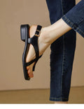 Ivy Cross Sandals | Italian Leather, Orthopedic Cushioned Footbed