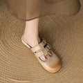 Theodora Mule Heels | Soft Leather, Comfortable Block Heel