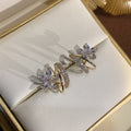 Blossom Earring | Delicate Petal Design with Sparkling Accents