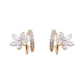 Blossom Earring | Delicate Petal Design with Sparkling Accents