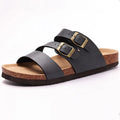 Hex | Nappa Leather Orthopedic Double Buckle Slide