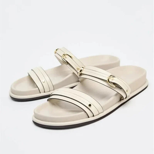 Maribel | Twin Strap Flats