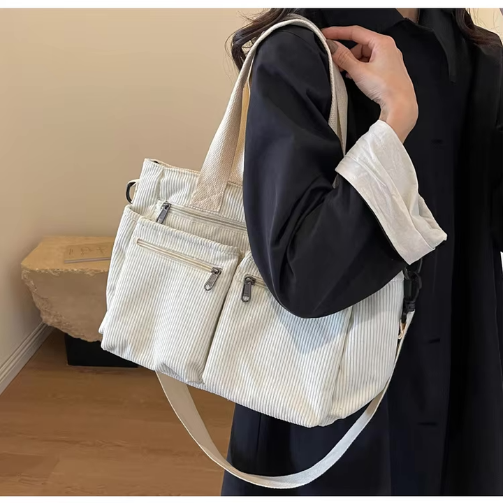 Elena | Urban Cord Tote Bag