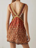 Sienna | Lace-Trim Floral Mini Dress