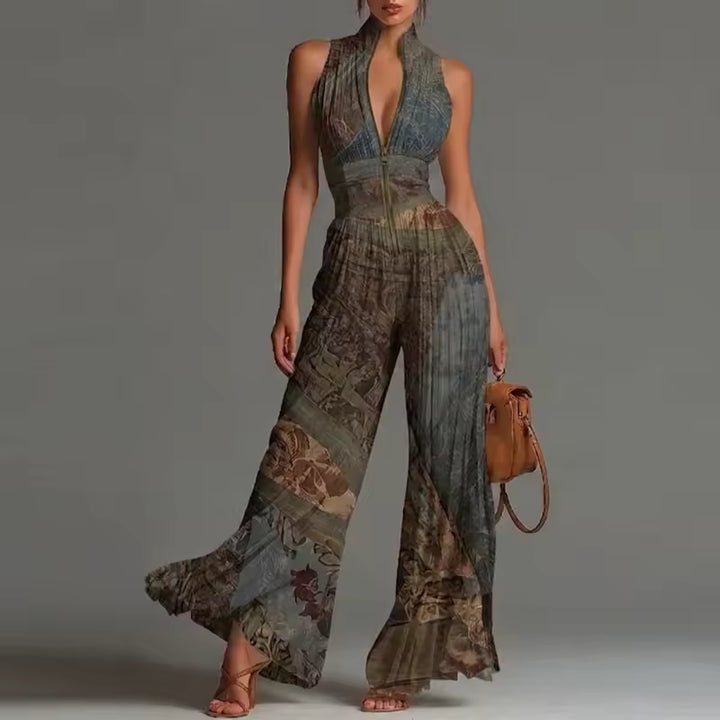 LL™ | Inés Floral Pleated Chiffon Maxi Dress