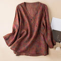 Kairo Crosswrap Blouse | Linen Blend, Asymmetrical Design for Women - 1