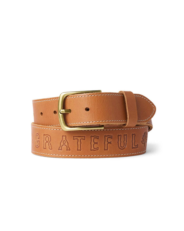 Talon Tour Belt | Washed Saddle Cowhide Leather, Embossed Design