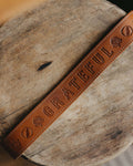 Talon Tour Belt | Washed Saddle Cowhide Leather, Embossed Design