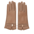 Leather look gloves for winter