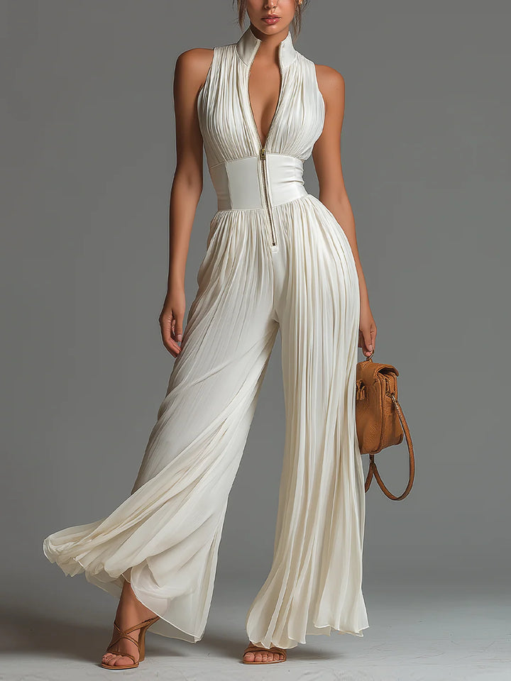 LL™ | Inés Floral Pleated Chiffon Maxi Dress