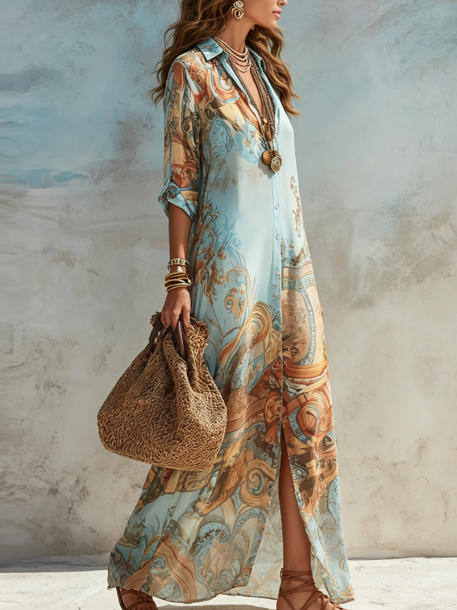 LL™ | Serena | Mediterranean Shirt Dress