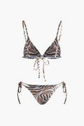 Leop | Tied Bikini Set