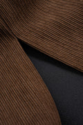 Ti | Corduroy Belted Waist Skirt