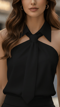 Lily | Halter Blouse Contrast