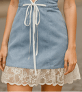 Isabelle | Halter Denim Mini Dress