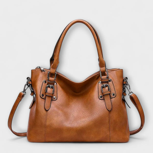 Mira Crossbody Bag made from premium Swiss leather featuring an elegant design, perfect for stylish women on the go. - 1