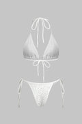Hally | Bikini And Open Knit Cover Up Set