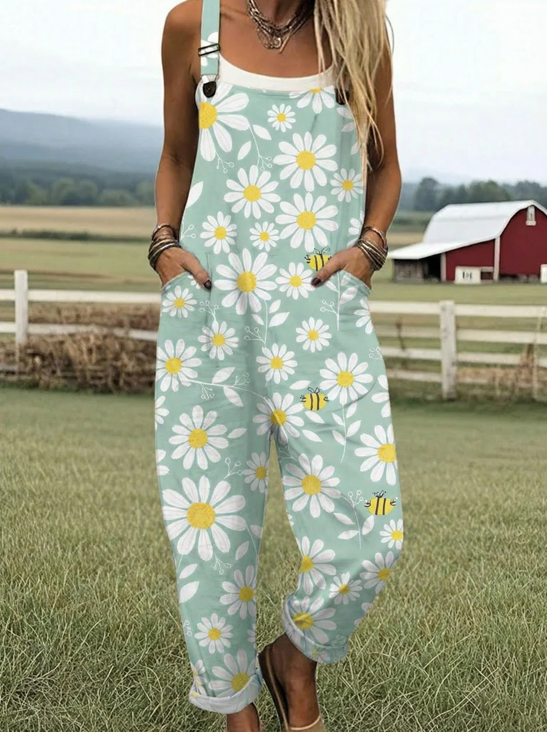 LL™ | Relaxed Fit Printed Dungarees