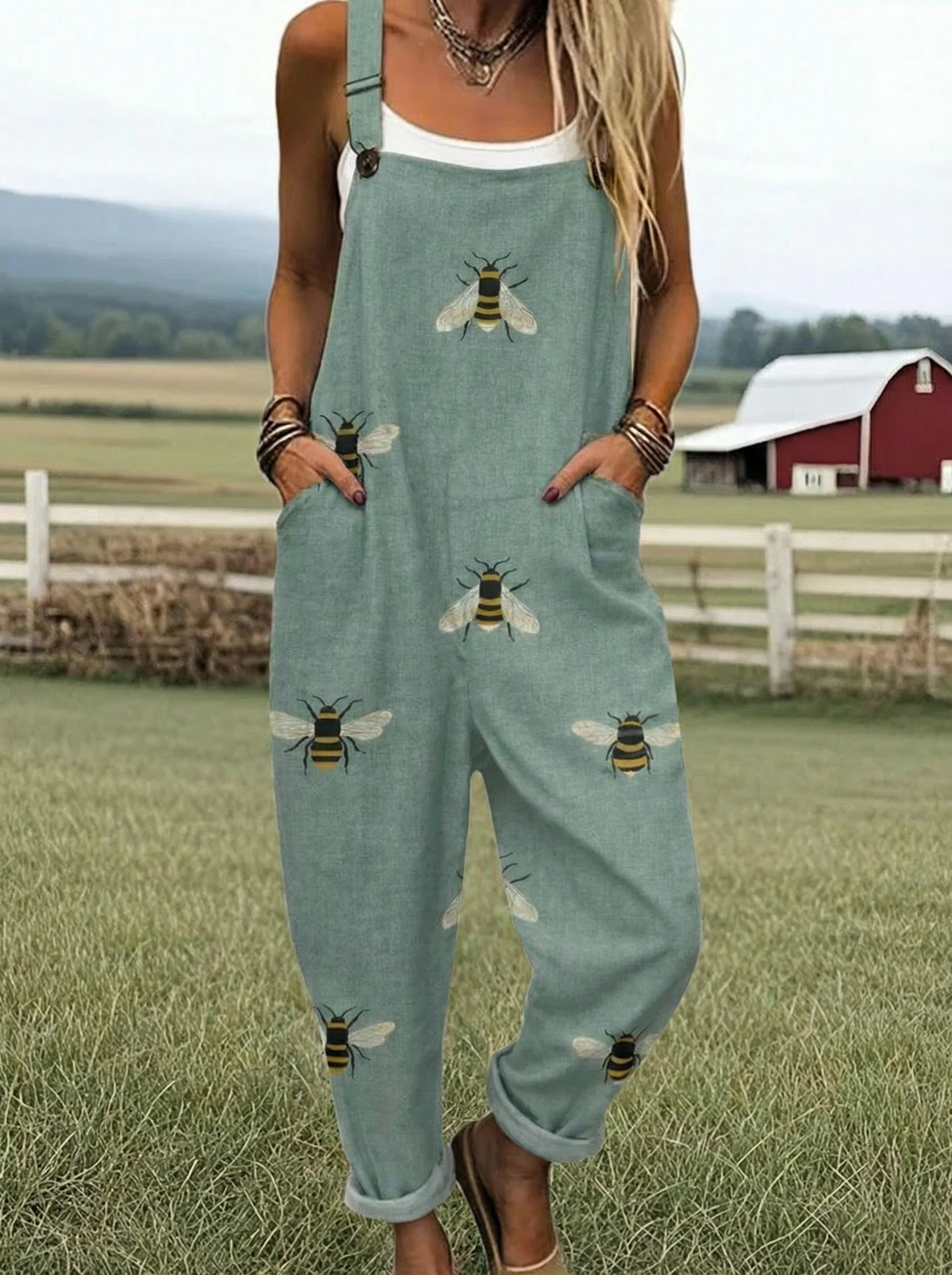 LL™ | Trendy Printed Dungarees
