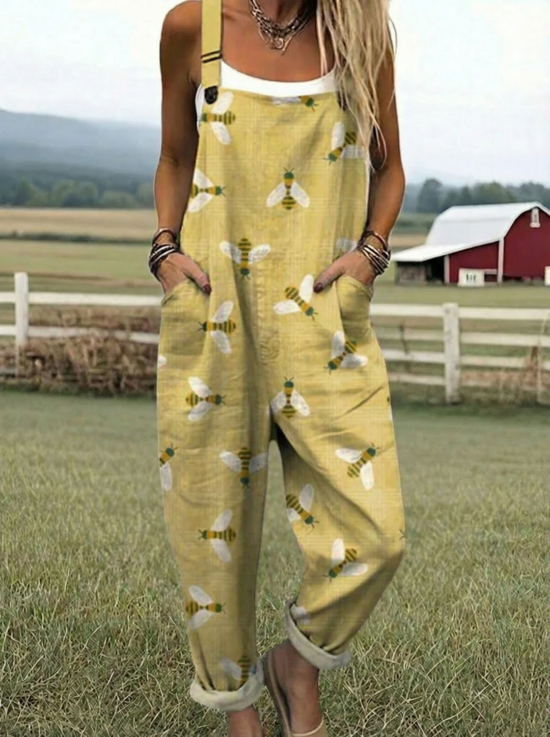 LL™ | Essential Printed Dungarees