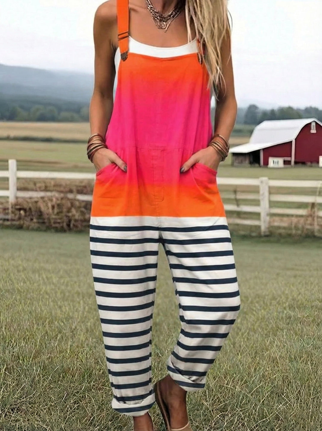 LL™ | Vintage Printed Dungarees