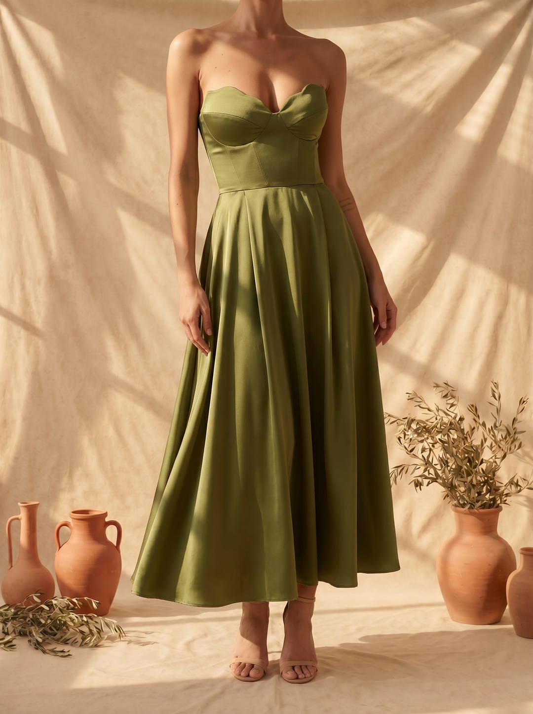 LL™ | Liora | Elegant Strapless Maxi Dress
